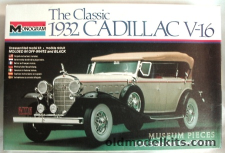 Monogram 1/24 1932 Cadillac V-16 Dual Cowl Phaeton, 2305 plastic model kit
